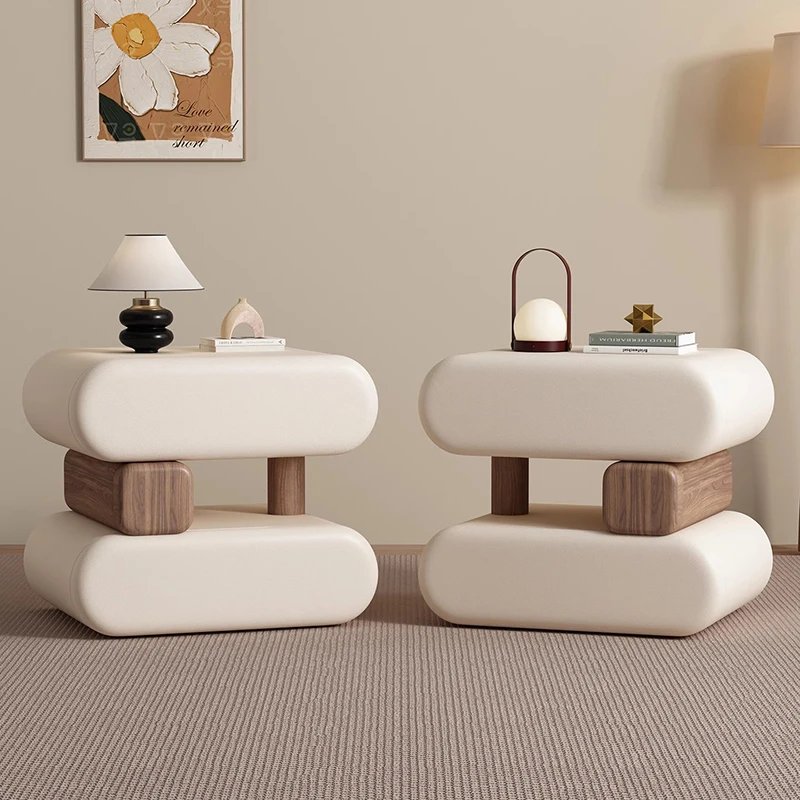 

Design Simple Bed Table Space Saving Vintage Premium Aesthetic Nightstand Table Elegant Luxury Cajonera Living Room Furniture