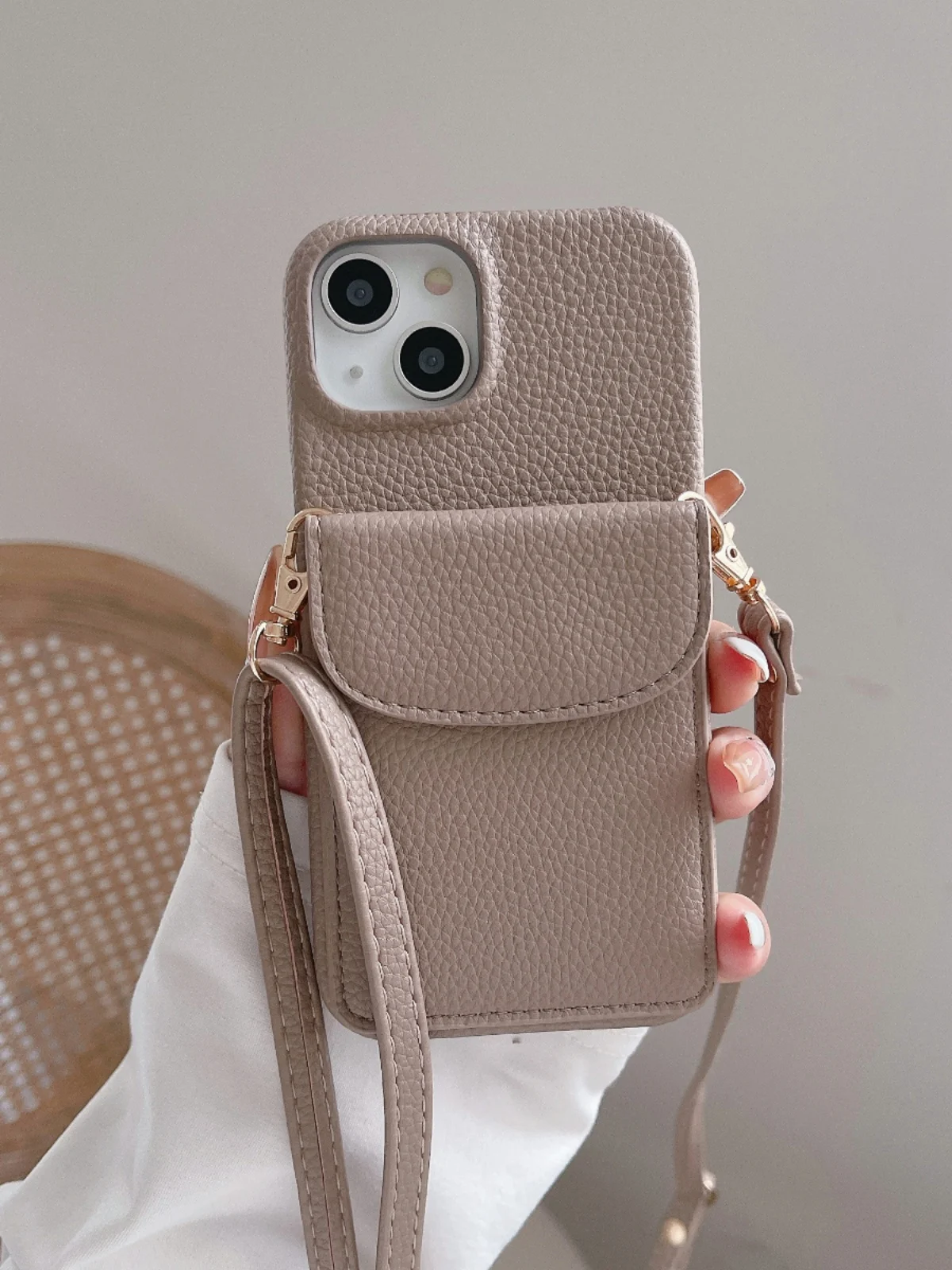 

Fashion Luxury With Lanyard Coin Purse Clip Pu Leather Girl Phone Cover Case For Iphone 14 13 12 11 Pro Max Soft Coque Fundas