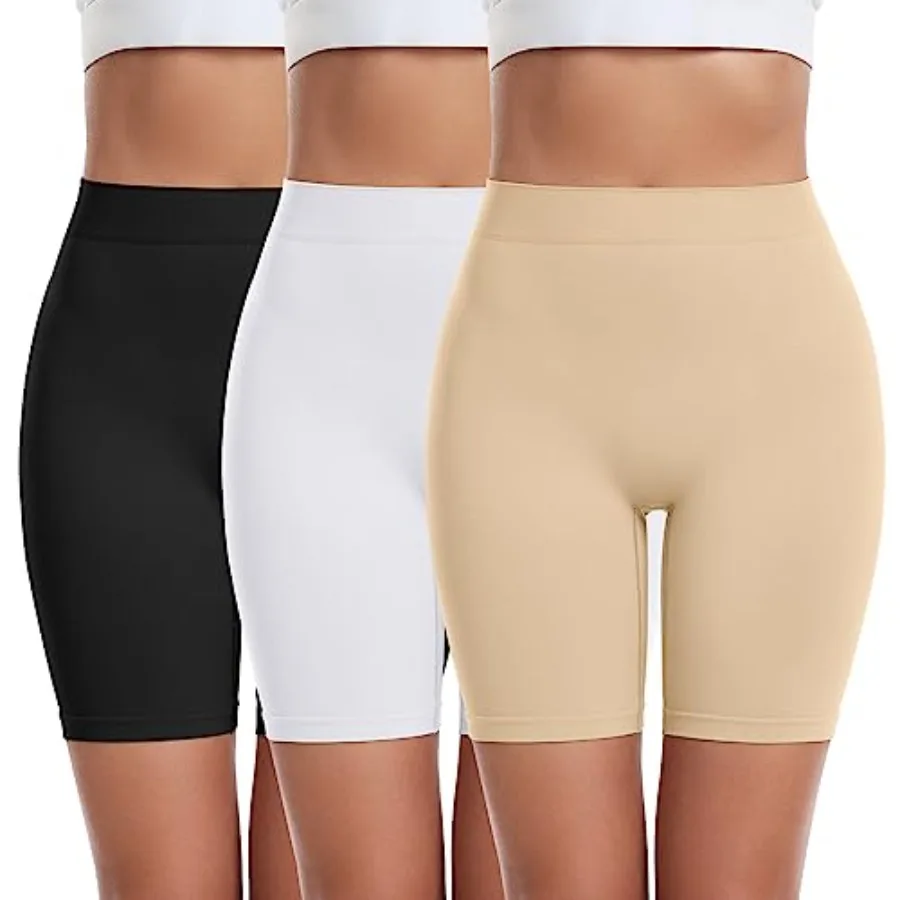 

FRESBEIT Slip Shorts for Women Under Dress Comfortable Smooth Boyshorts Panties Biker Shorts