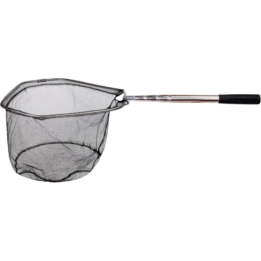 شبكة أرضية لصيد الأسماك مع مقبض عمود تلسكوبي لصيد الأسماك في المياه العذبة قابلة للتعديل من 40 إلى 63 بوصة مثالية للرجال #2