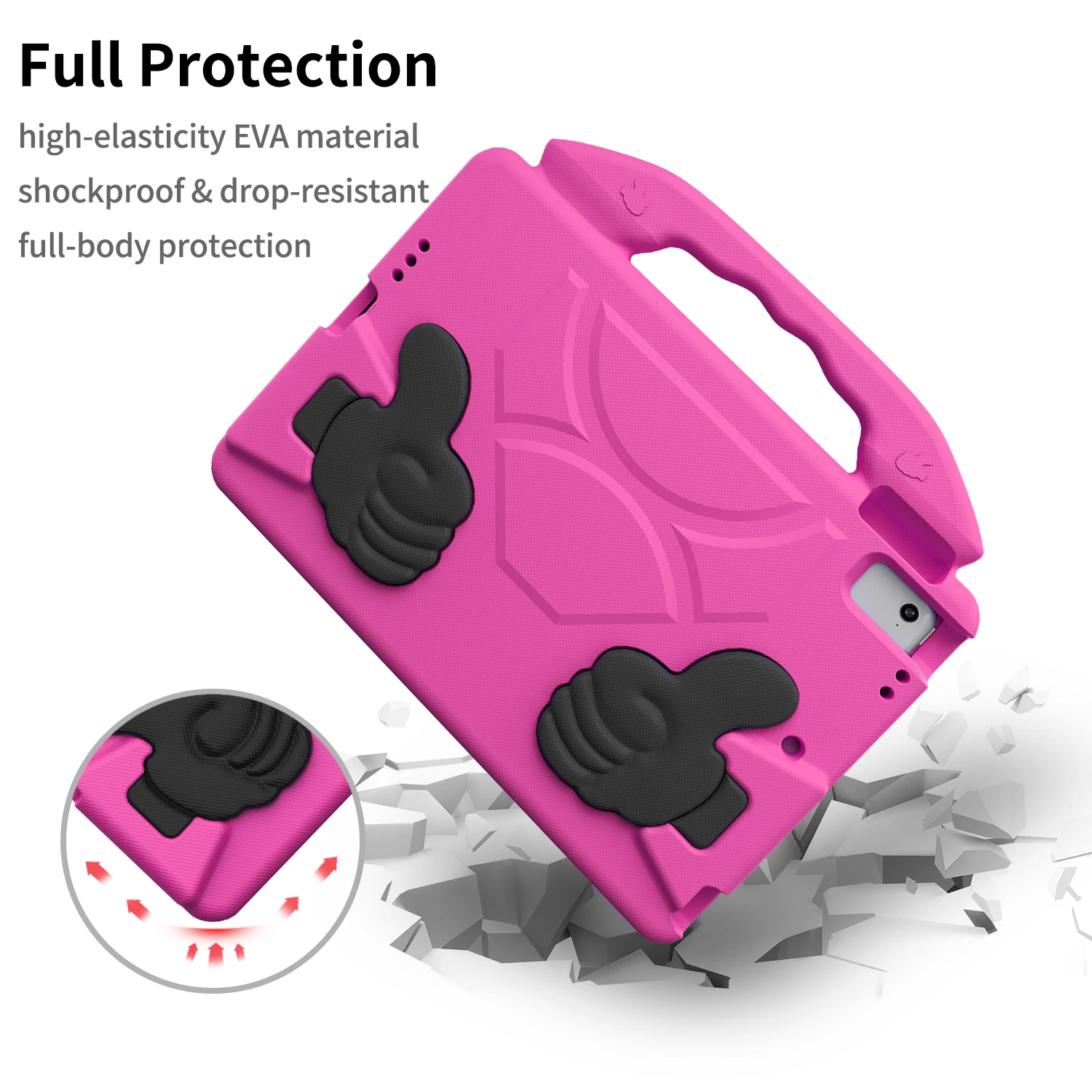 EVA Kids Case for iPad 9.7 6th 5th Gen 2017 2018 9.7 inch A1822 A1823 A1893 A1954 Shockproof Tablet Cover with Handle Stand