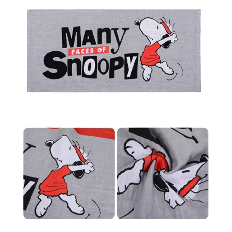 Snoopy Towel Cute Cartoon Cotton Wash Face Household Absorbent Face Towel Girl Heart Children Soft Wash Face Towel Creative Tide