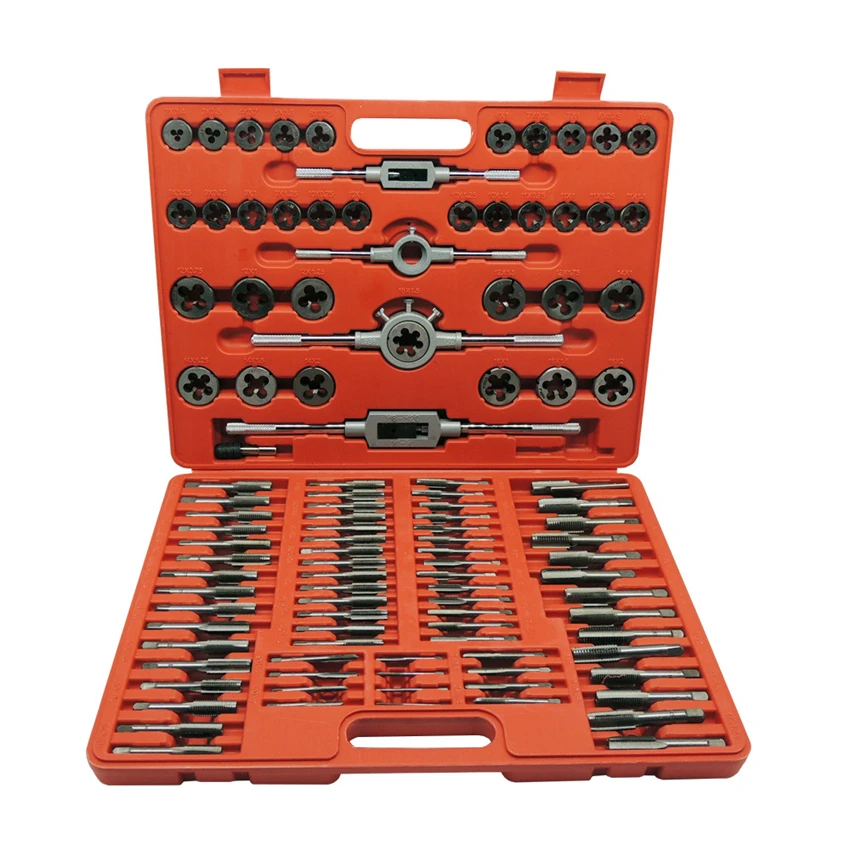 10-piece Set of Tap Set Thread Tap And Die Wrench Kit Tap Die Set Tap Die Sets of Hand Tools Hand Threading Tools 110PCS/Set