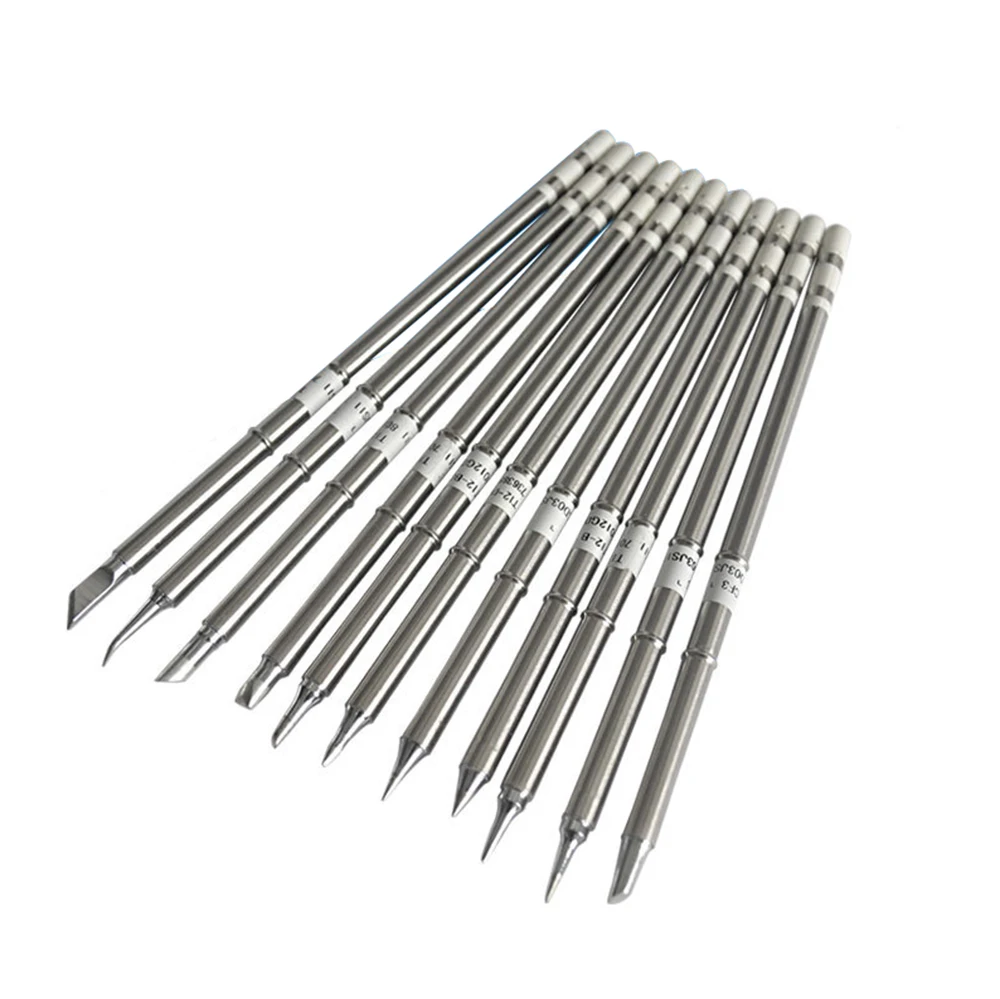 

T12 Soldering Iron Tip Universal Welding Tip Heating Core Sting Welding Tools Head T12-I JL02 K D24 BC2 Ponta de ferro de solda