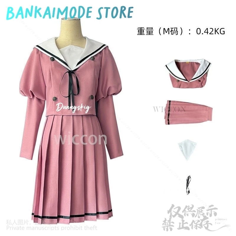 فستان Waguri Kaoruko التأثيري الجديد على شكل زهرة عطرة تتفتح مع الكرامة للفتيات اليابانيات Kawaii JK فستان وردي للمدرسة لوليتا كوس