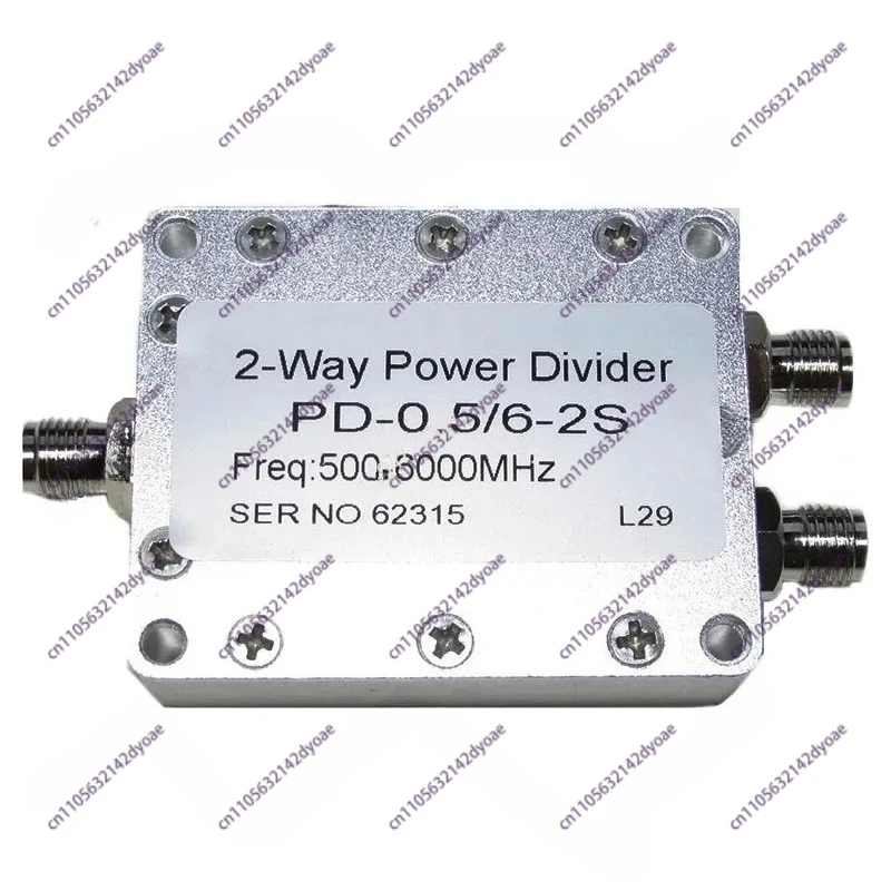 pd-05-6-2s-05-6ghz-30w-sma-radio-frequency-rf-1-2-power-splitter-impedance-50-ohms