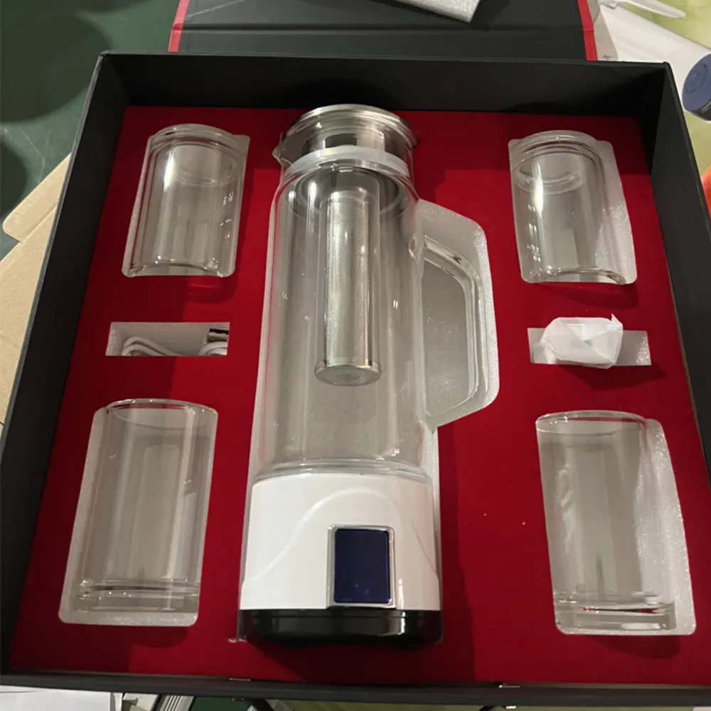 1L Mini generatore di idrogeno ricaricabile tazza filtro per acqua portatile ionizzatore per bottiglia d'acqua ricca di idrogeno bollitore puro H2