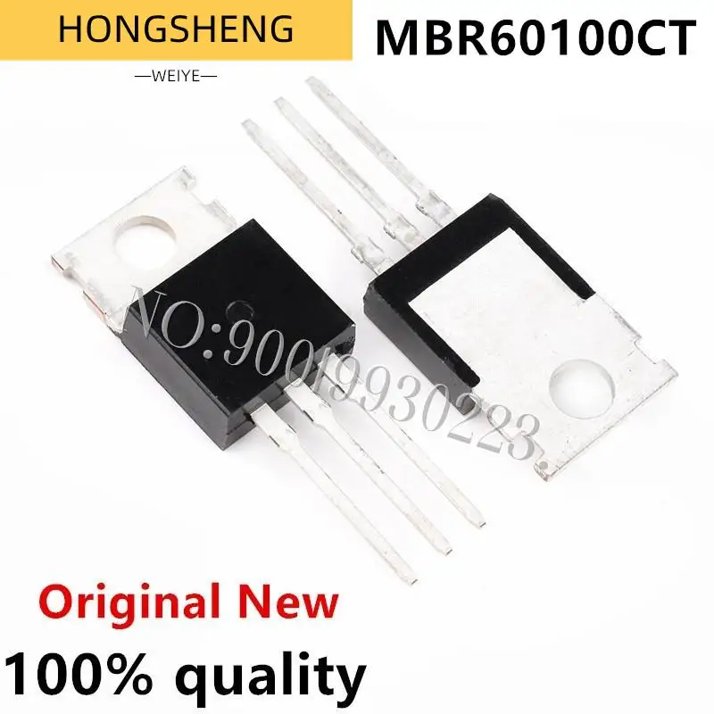 100% New 5pcs/lot  MBR60100CT TO220 MBR60100TO-220 60100CT V60100C Schottky diode 60A 100V l