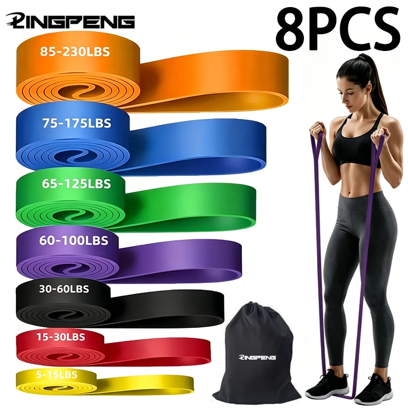 8pcs-sports-yoga-resistance-bands-fitness-pull-belt-suitable-for-yoga-strength-training-body-stretching-yoga-exercise-bands