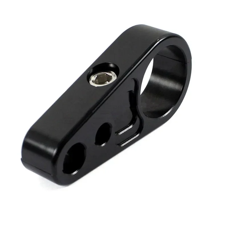Motorcycle 1\'\' 25mm Handlebar Clutch Cable Brake Line Clamp Fixed Clips For Harley Honda Yamaha Suzuki Kawasaki