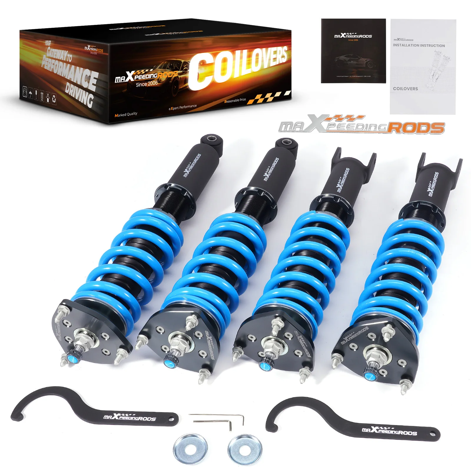 Coilovers 24 Way Suspension Kit for In finiti Q50 V37 2014-2023 RWD Front Lower Mount Eyelet STREET Use