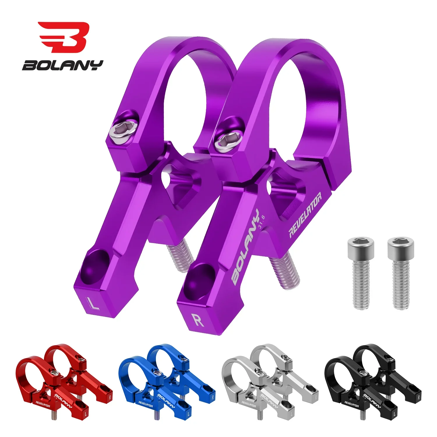 

BOLANY Dual Crown Fork Stem 31.8mm Caliber Direct Mount for DH Bike Downhill Fixed Stem Handlebar Clamp Downhill Accessories