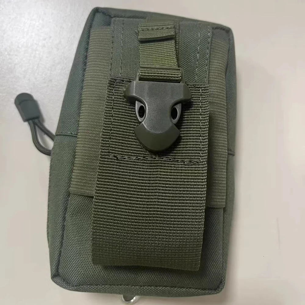 جديد في الهواء الطلق متعدد الوظائف التكتيكية EDC الهاتف المحمول الحقيبة الرياضية الخصر حقيبة 7 بوصة مول حزام عملات حقيبة #1