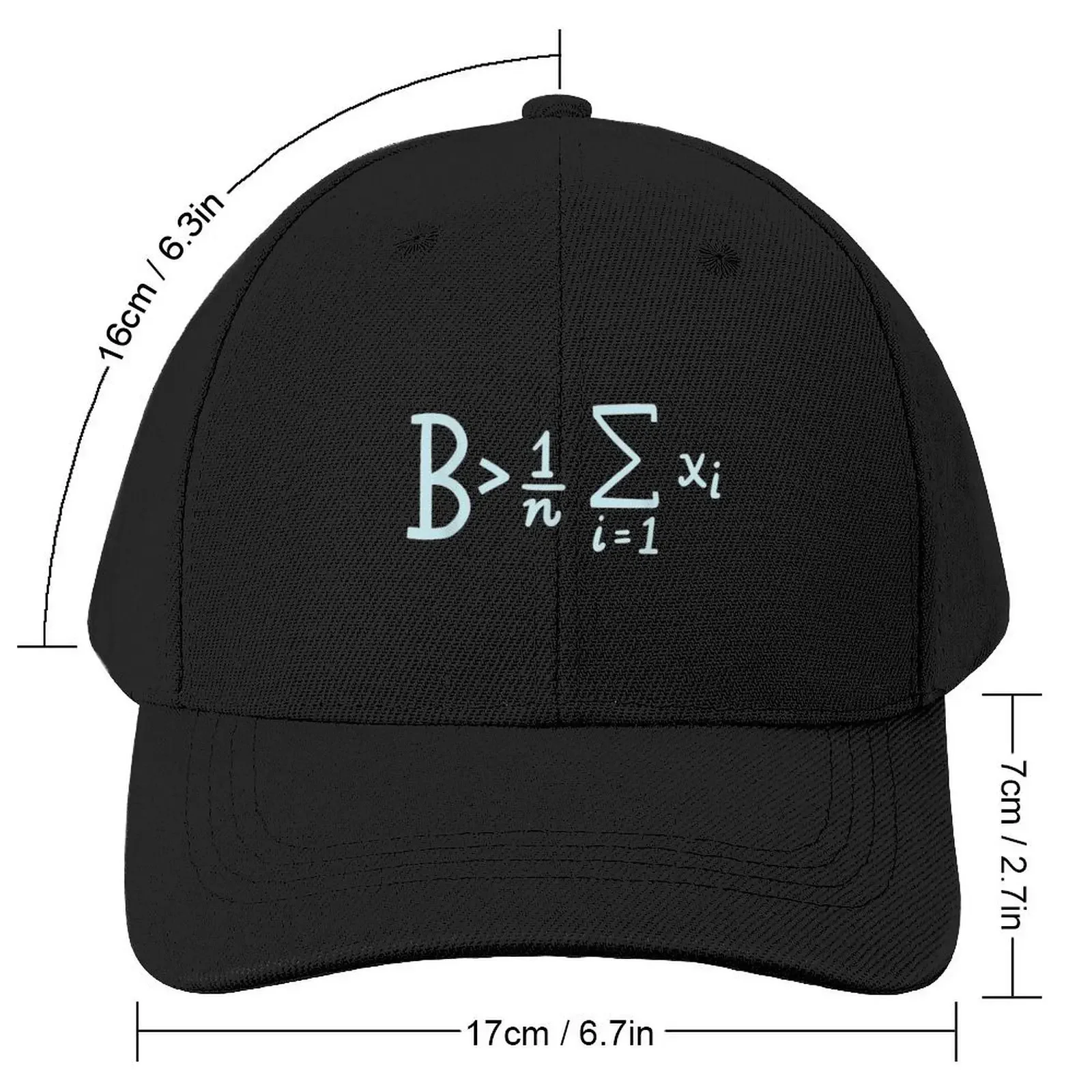 Be Greater Than Average TShirt Funny MathCap Baseball Cap Hat Man For The Sun cute Trucker Hats For Men Women's