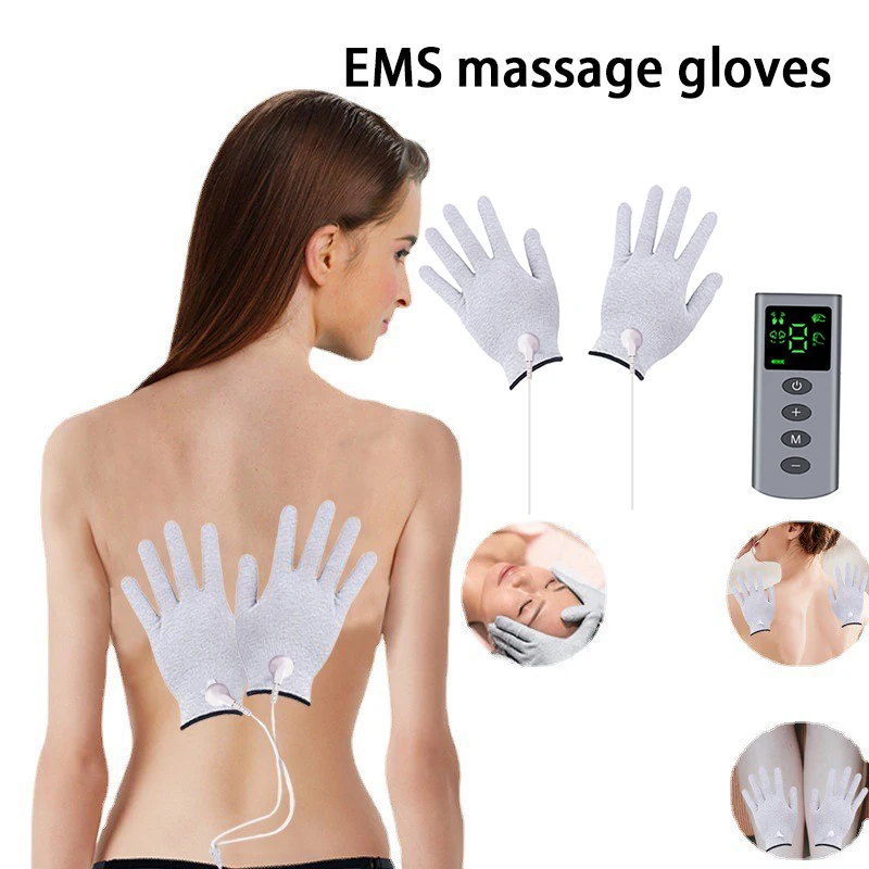 

Electric Massage Tools Glove Portable EMS Massage Therapy Gloves Sets Smart Adjustable Knead Simple Physiotherapy Instrument