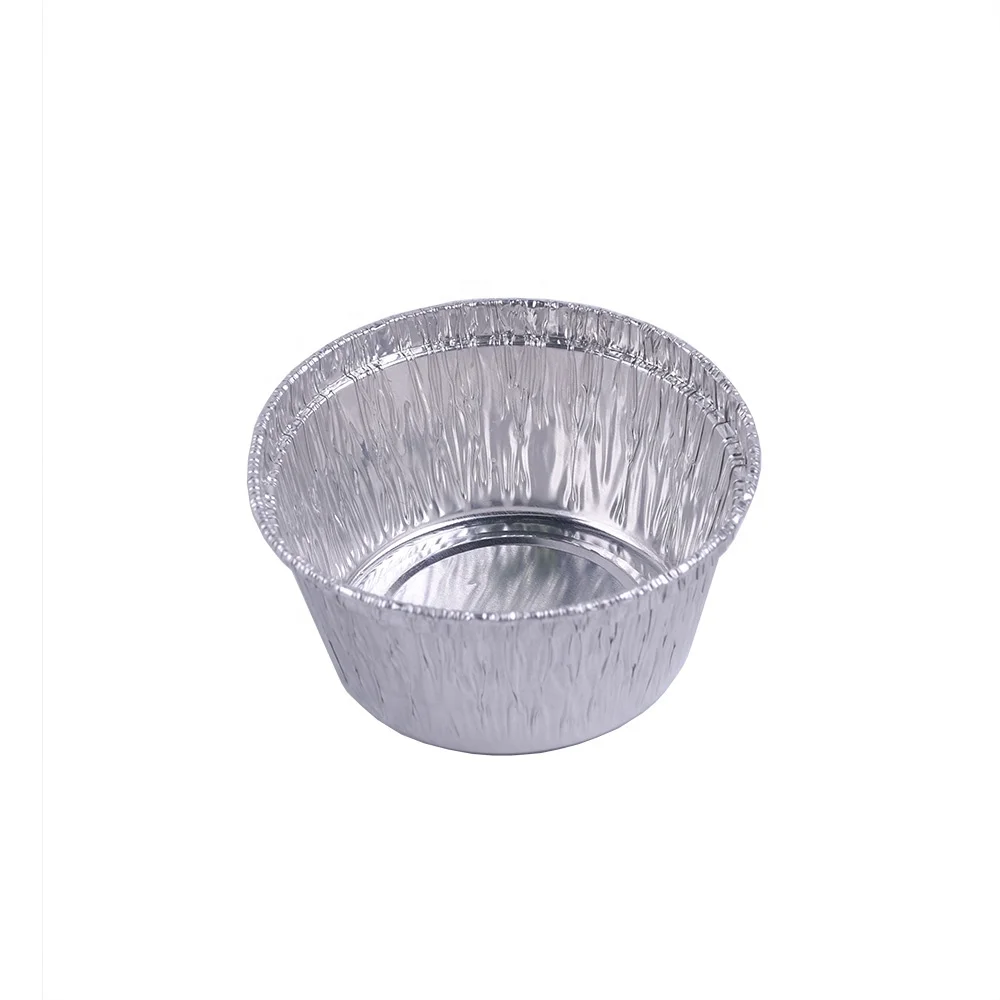 Small 4OZ disposable aluminium baking container aluminum foil pudding cup with lids