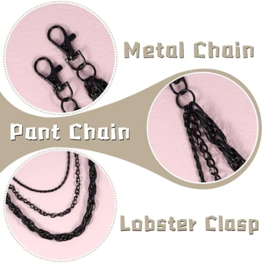 Jeans Chains for Men Hip-hop Emo Biker Cool Chains Belt Unisex Punk Chains for Pants view 5