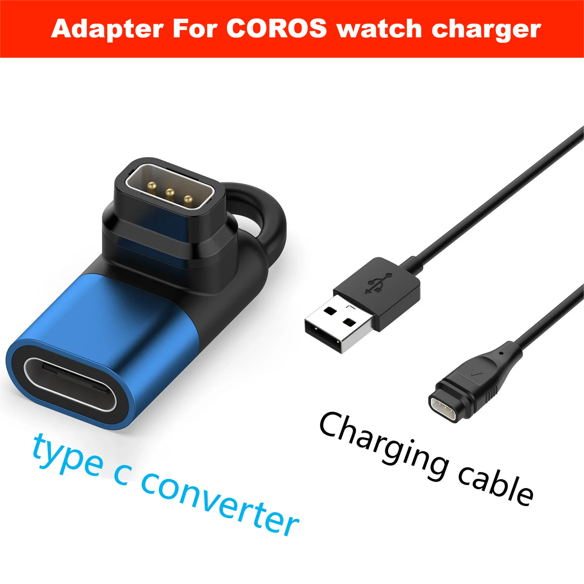 USB Charging Cable Adapter For COROS PACE 3 2/COROS APEX 2 Pro/COROS APEX Pro APEX 42/COROS VERTIX 2 Charger Accessories