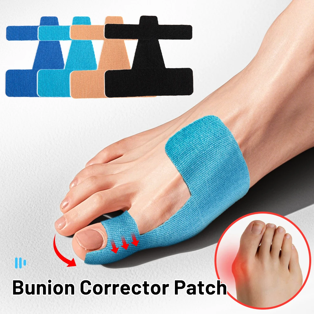 10/20PC Kinesiology Athletic Tape for Bunion Big Toe Separator Foot Straightener Tape,Protective Tape Toe Corrector Straightener