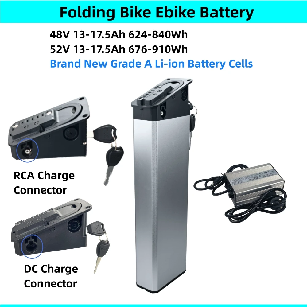 48Volt Fat Tire Folding Electric Bike Battery 48V 14Ah for Mate X Mate City Cyrusherr XF690 Maxs Wallke H6 Front Battery