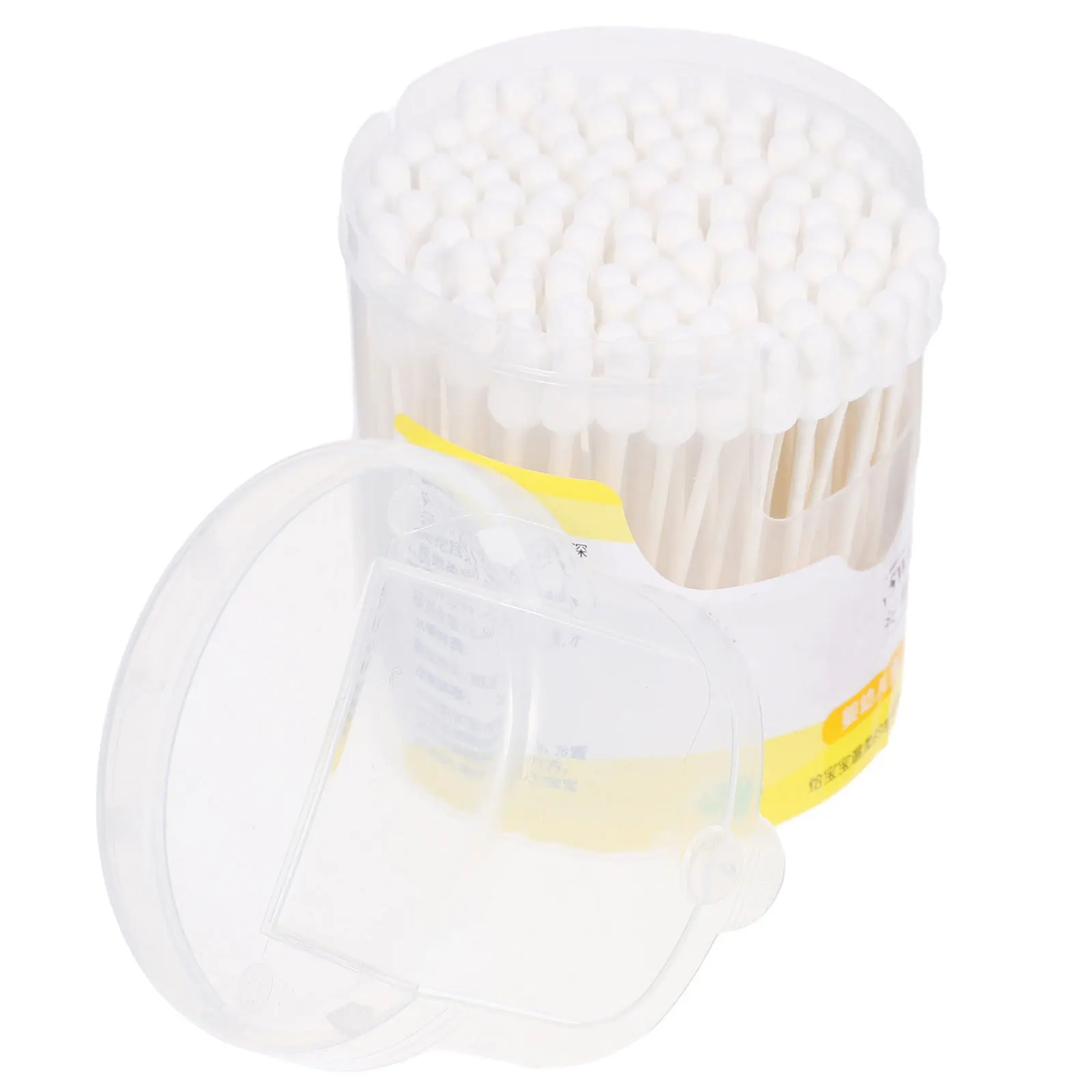 

110 pcs 1 Box Baby Swabs Paper Handle Safety Cotton Buds For Baby Care Cleaning Tool Makeup Cotton Swabs For Home