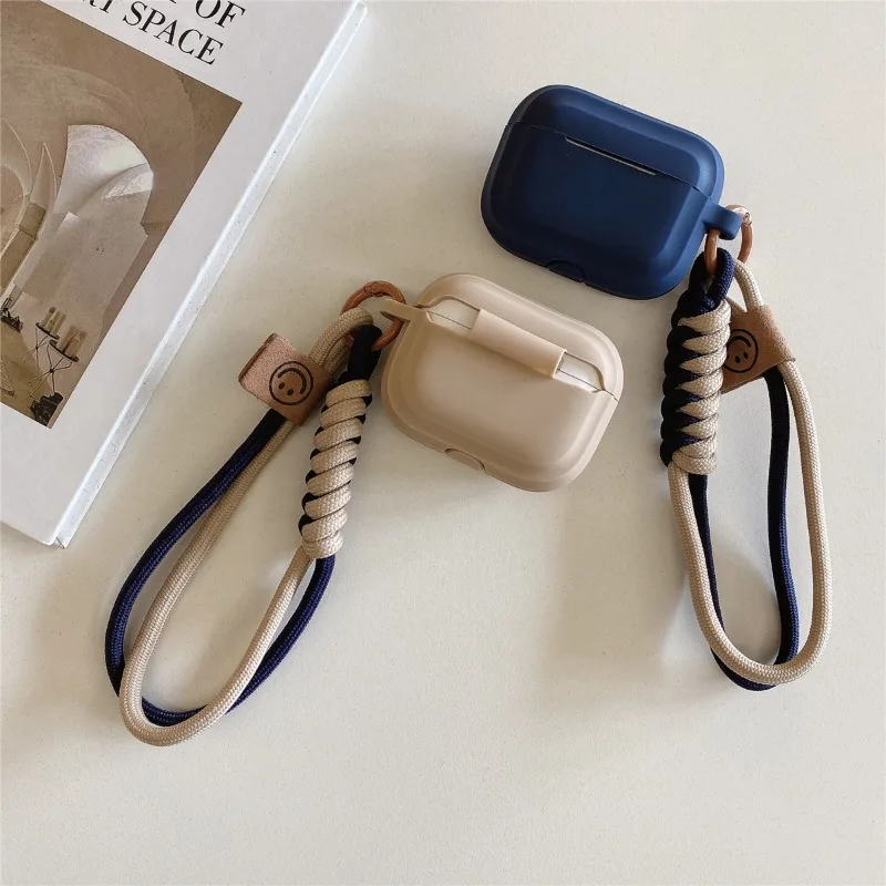 حافظة من السيليكون لأجهزة AirPods 4 3 2 1 حافظة واقية لسماعات الأذن اللاسلكية أغطية لسماعات Apple AirPods Pro2 مع قلادة 2025 #5