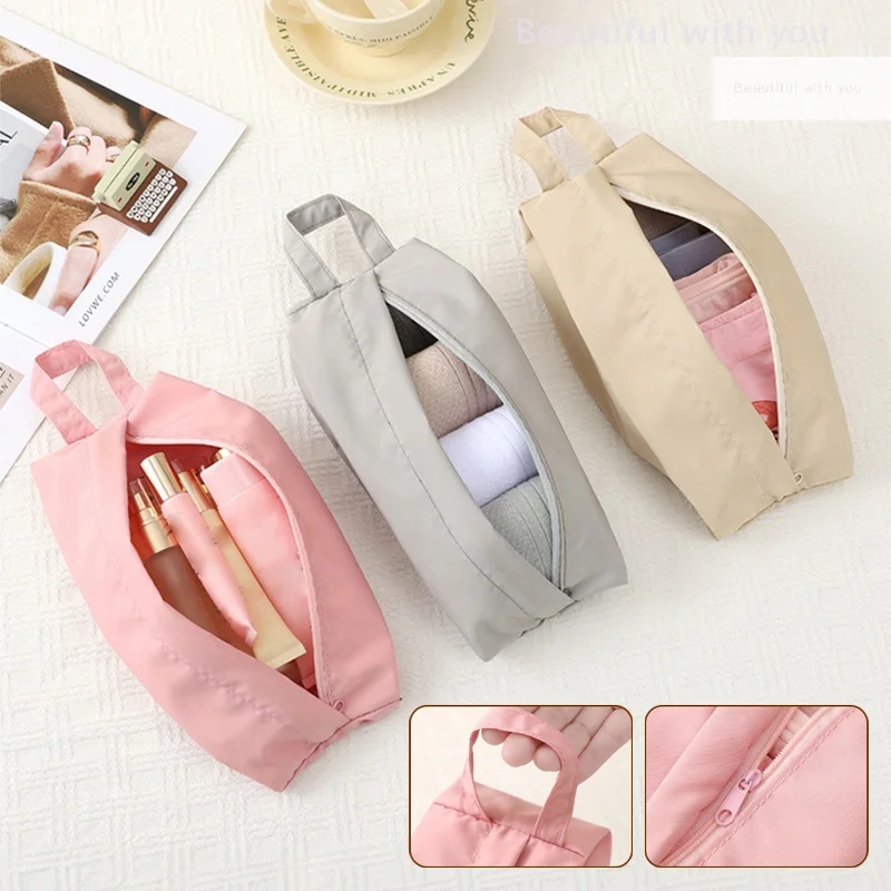 

Portable Travel Storage Bags Underwear Socks Shoe Cover Pouch Waterproof Pocket Unisex Zipper Organizer Bag Moistureproof Pack
