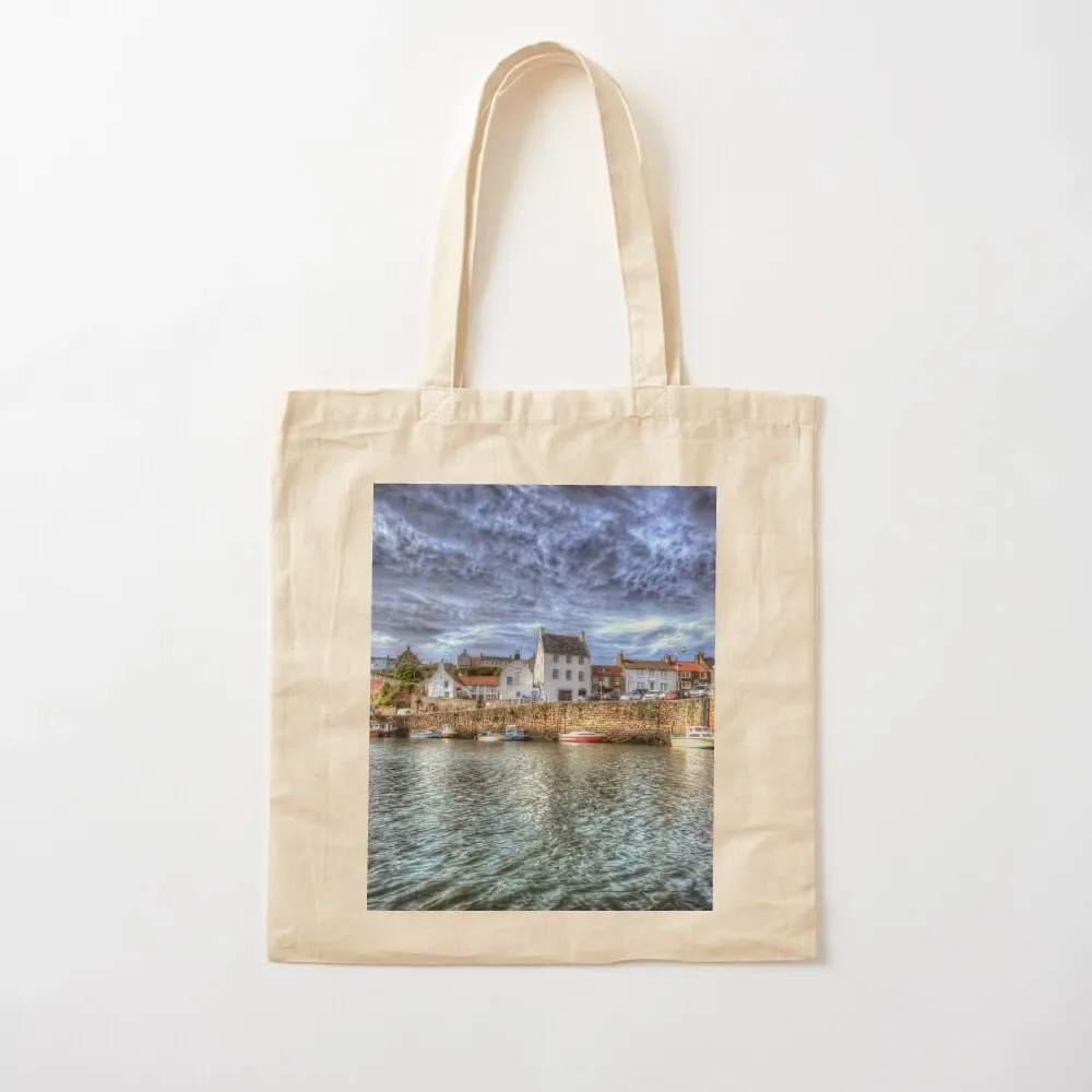 

Crail Harbour in Fife Scotland Tote Bag tote bags men large size bags eco pack custom canvas bag Tote Bag