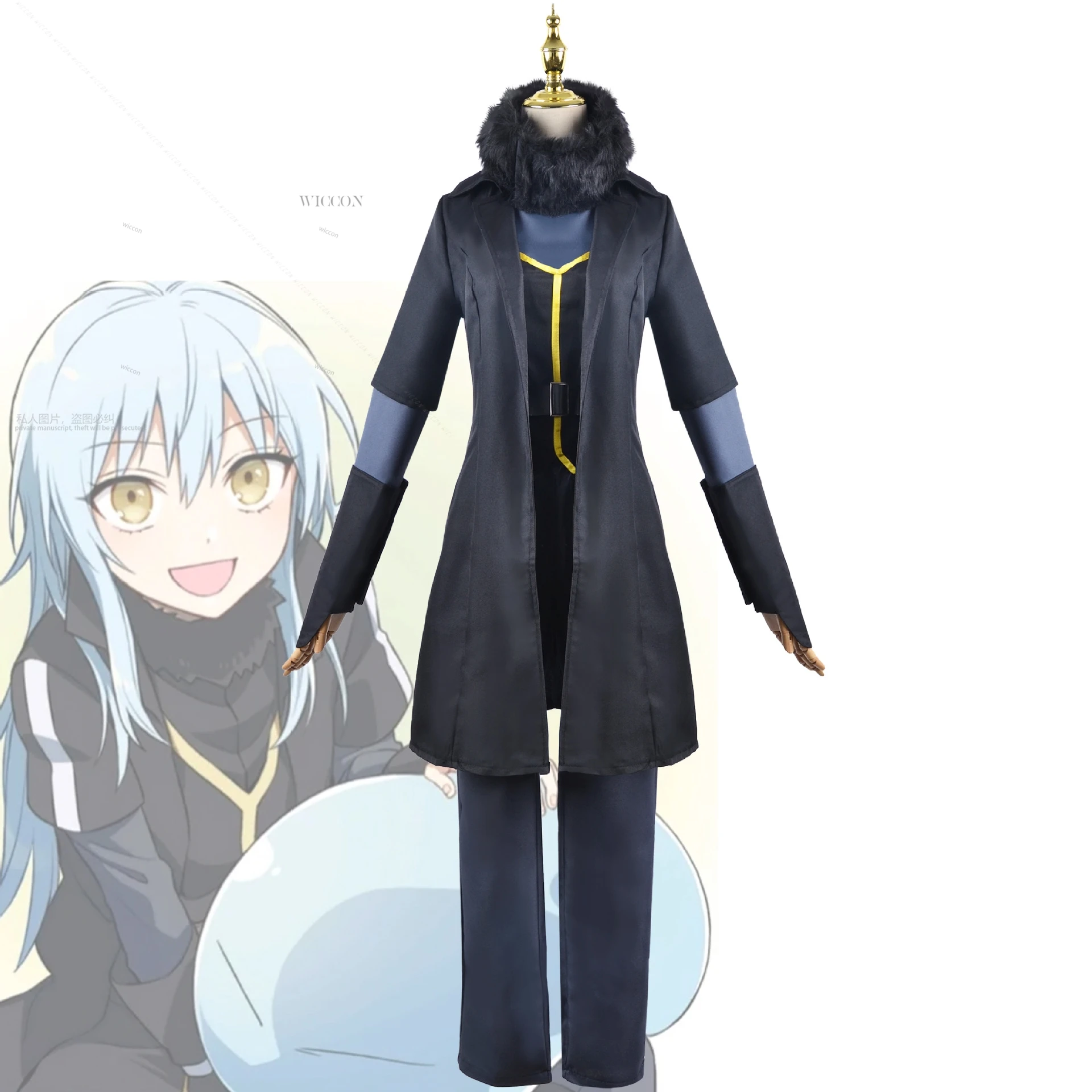 Rimuru Tempest Anime That Time I Got Reincarnated As A Slime Cosplay Costume Wig Mask Suit Clothes Set Halloween Carnival