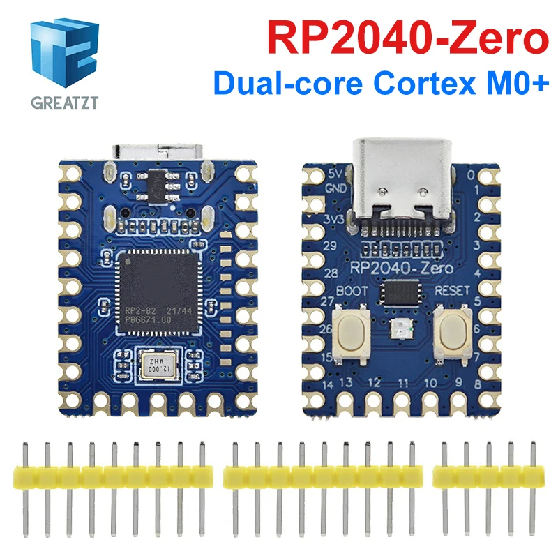 RP2040-Zero RP2040 For Raspberry Pi Microcontroller PICO Development Board Module Dual-core Cortex M0+ Processor 2MB Flash