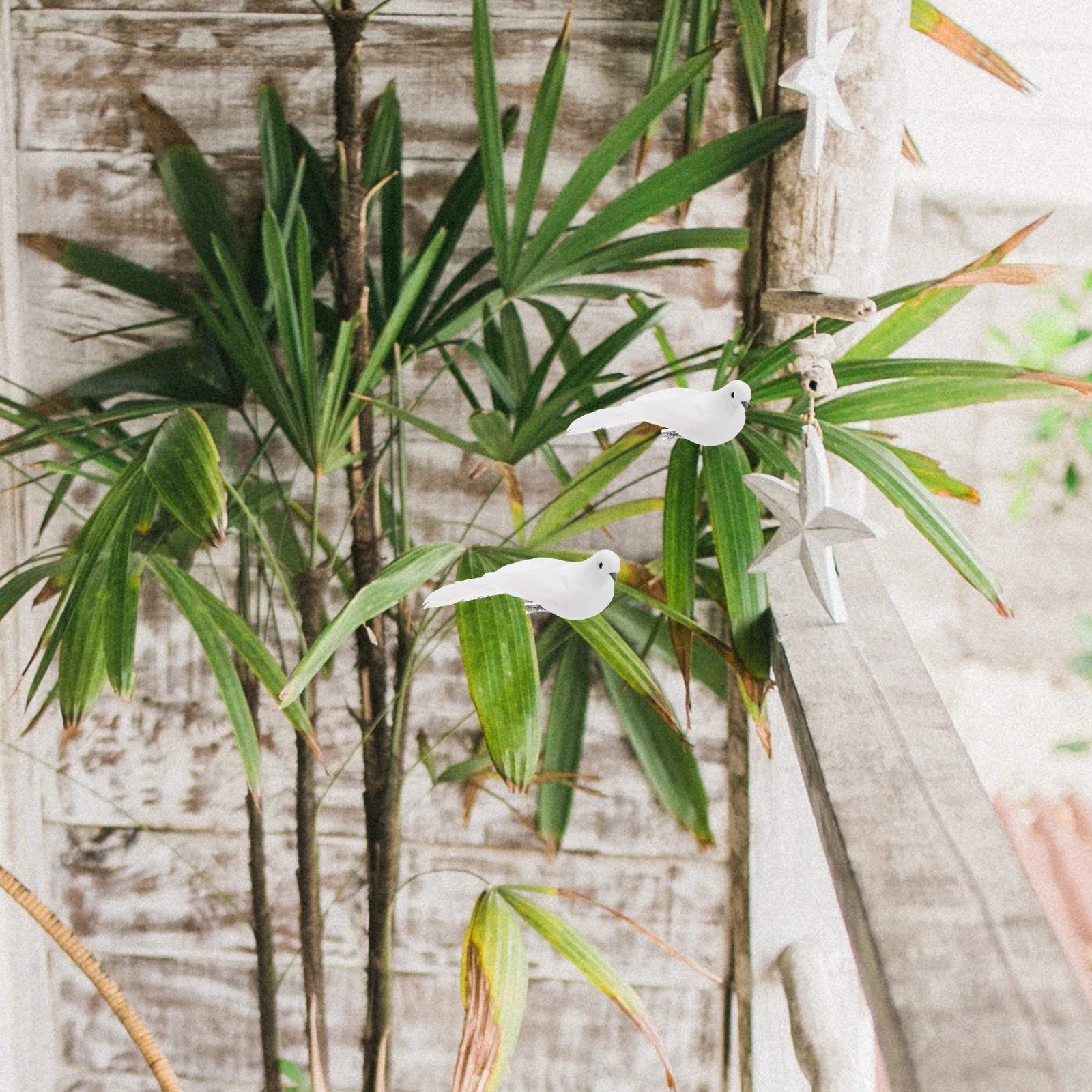 

12Pcs Decorative Pigeons Realistic Simulation Birds for Lawn Garden Wedding Decor Home Festive Setup Artificial Landscape Dove