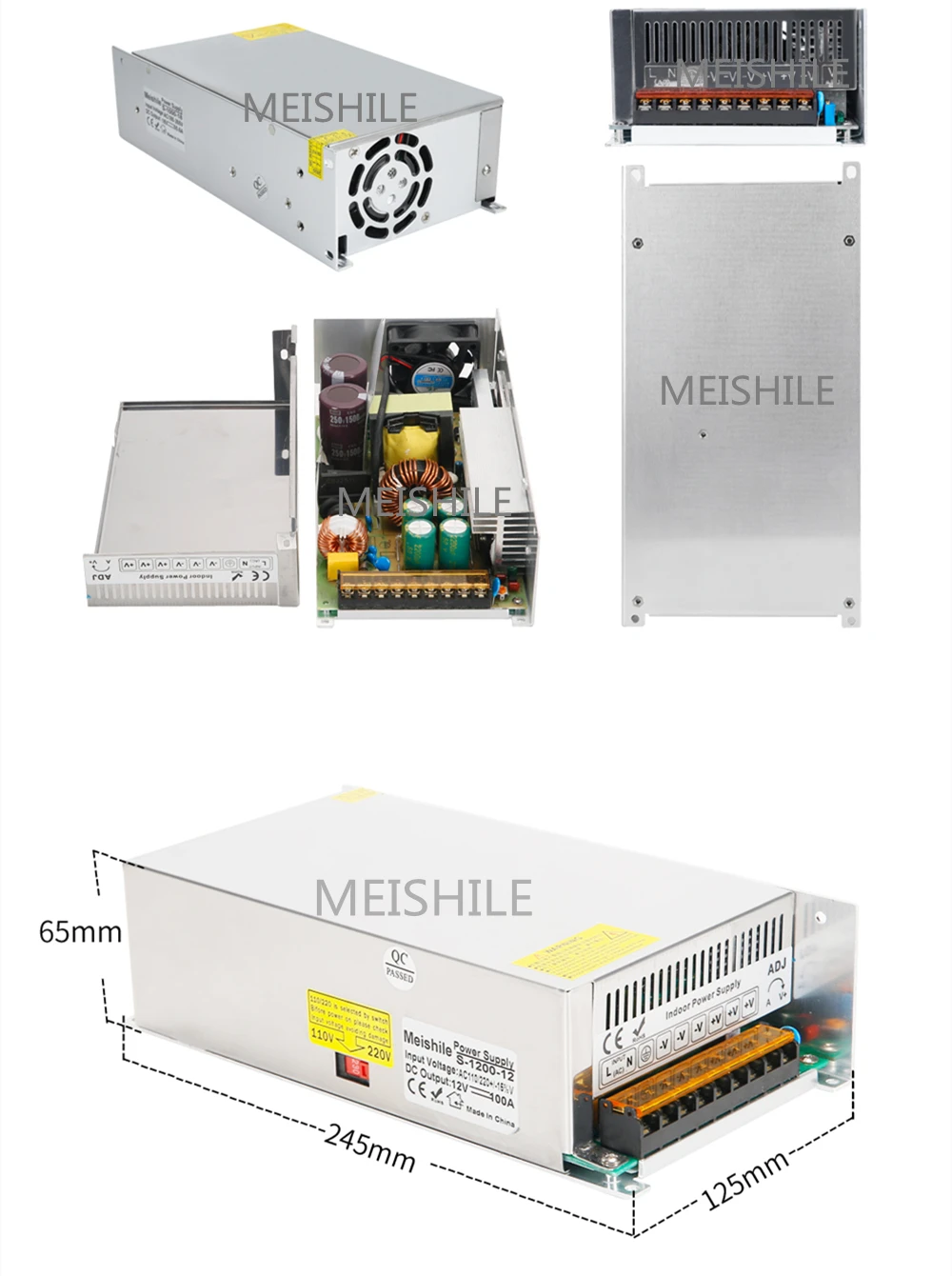 LED Switching Power Supply 2A 3A 4A 5A 8A 10A 15A 20A 25A 30A 40A 50A Transformer AC-DC Power Supply110v 220V 5V 12V 24V 36V 48V