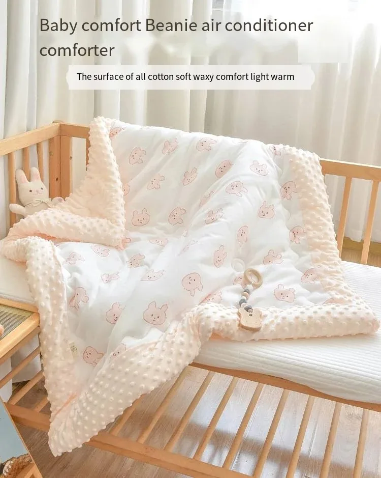 Baby Cotton Quilt Embroidered Air Conditioner Comfortable Cover Quilt Four Seasons Universal Baby Quilt Free Shiping