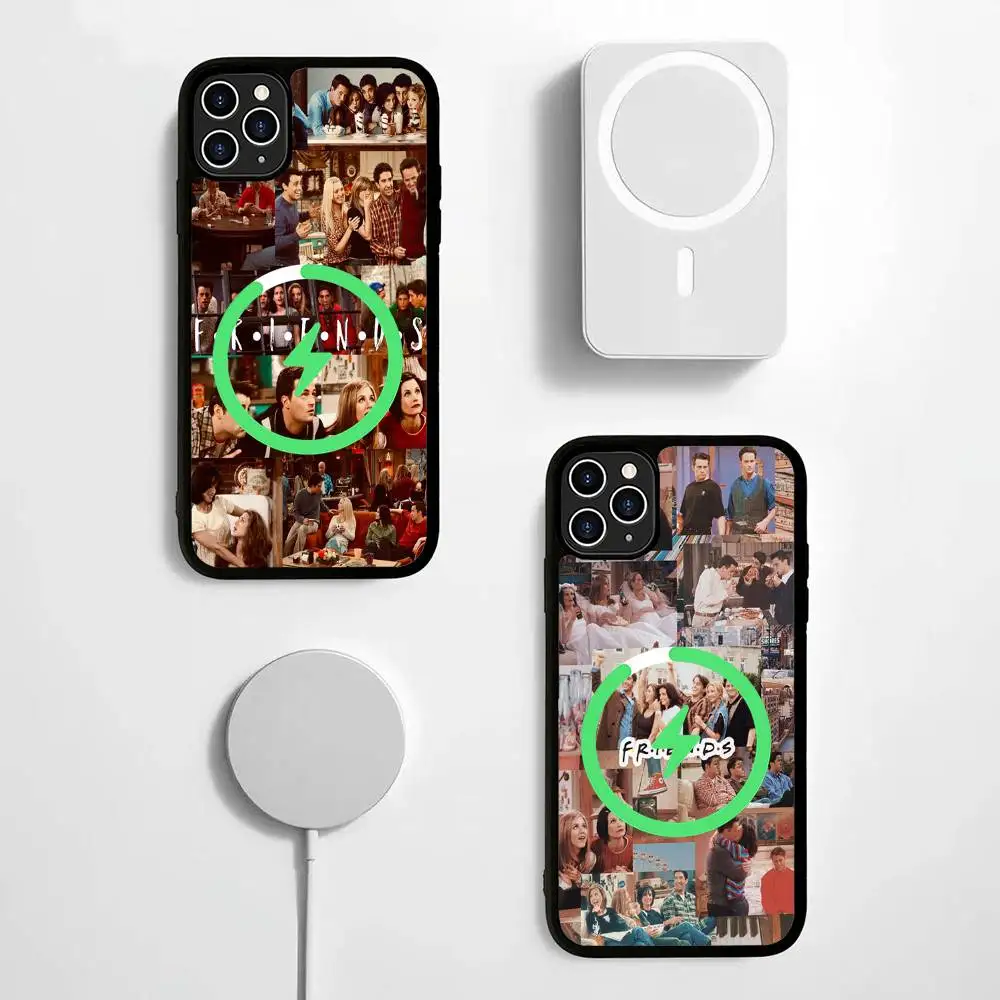 

Central Perk Coffee Friends For Magsafe Magnetic Phone Case Wireless PC+TPU For iPhone 11 12 13 14 15 16 17 Pro Max Plus