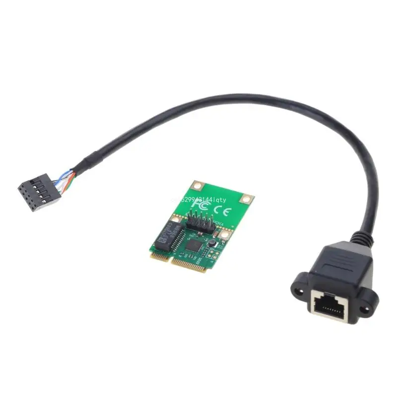 

Mini Pci-e Card 10/100/1000Mbps Gigabit Ethernet RJ45 Adapter Card Dropship