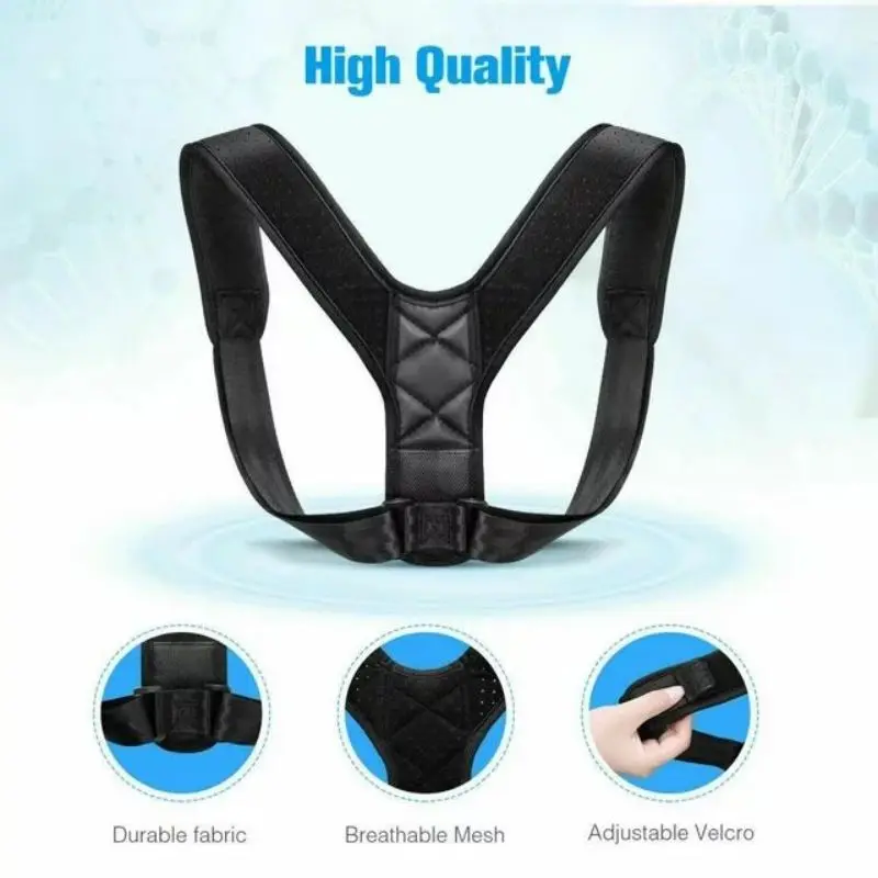 Adjustable Back Posture Correction Strap Hunchback Prevention Sitting Posture Correction Breathable Suitable for Men and Women