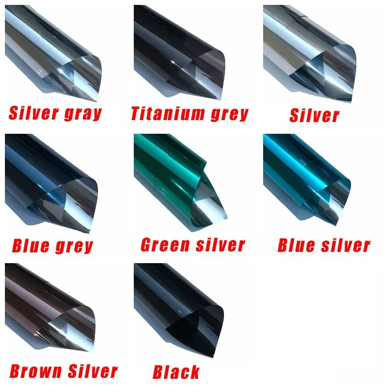 Self Adhesive Glass Sticker Vinyl One Way Vision Mirror Effect Window Tint Film UV Rejection Heat Control for Home