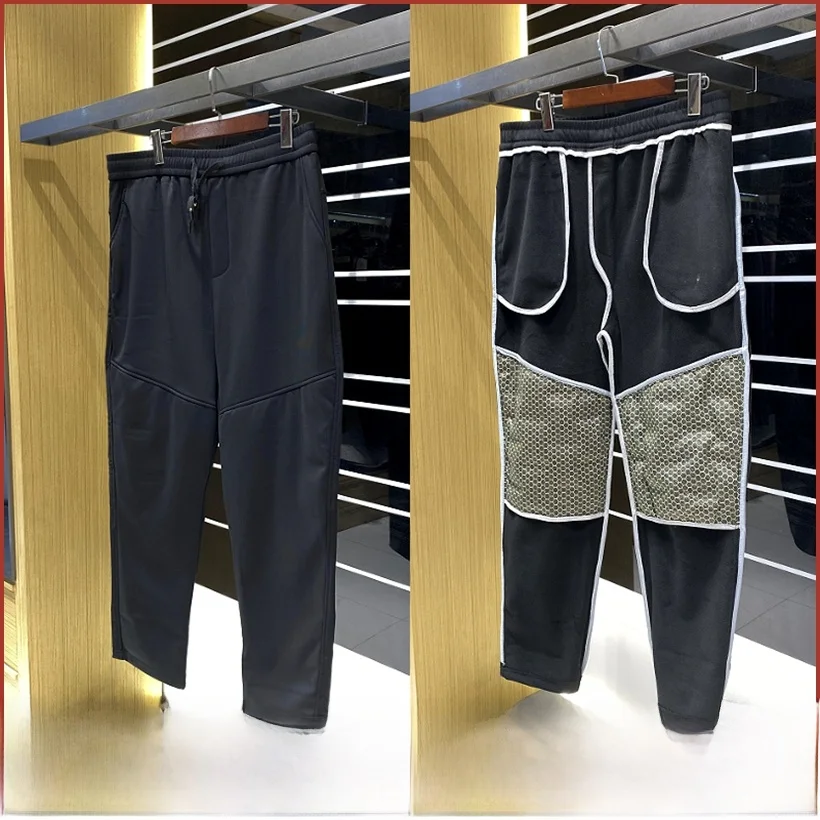 

Теплые зимние ветрозащитные водонепроницаемые наколенники на подкладке Fce, мужские повседневные брюки, длинные термобрюки с прямыми штанинами