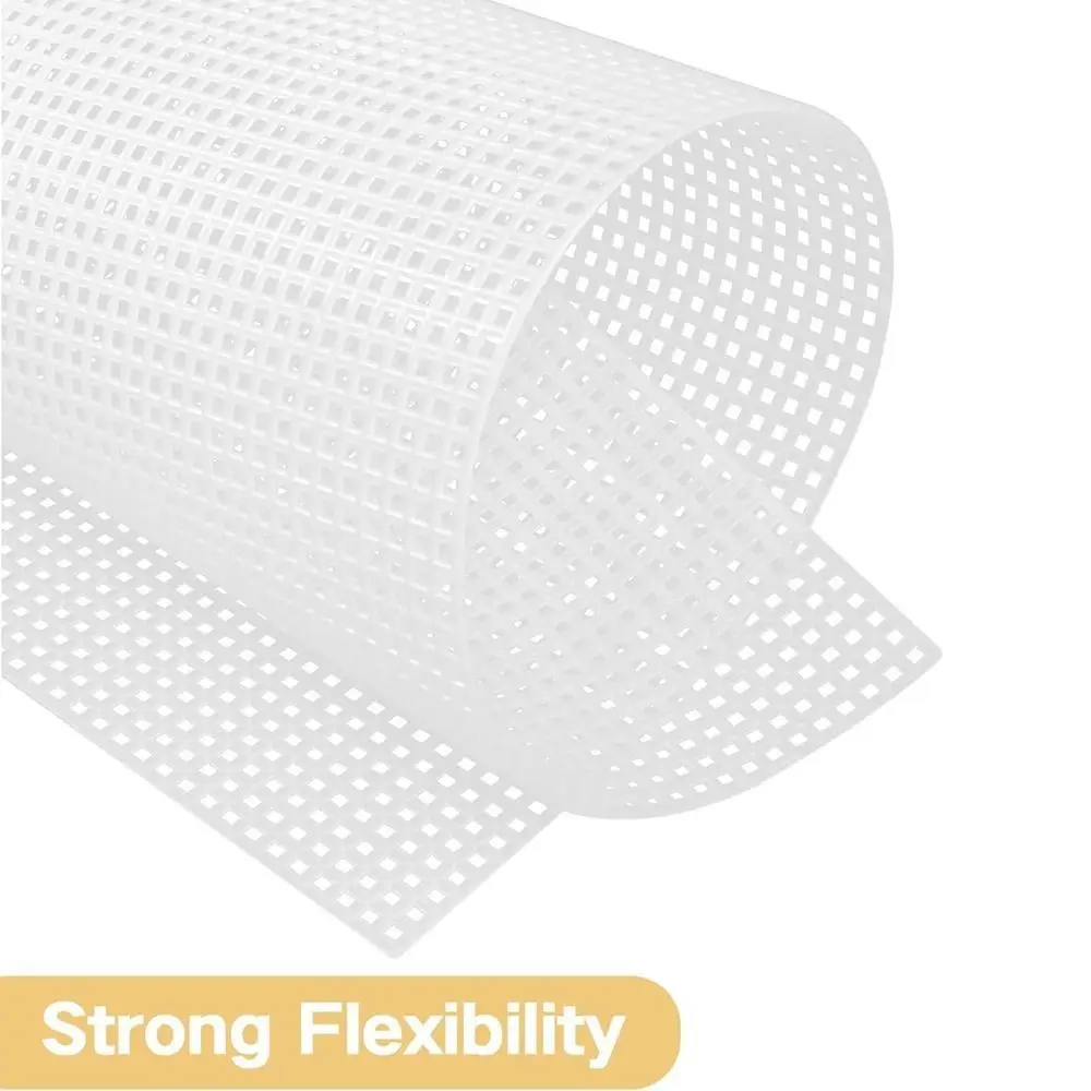 Handbag Accessories 7CT Bag Mesh Grid Plastic 33.5x26CM Bag Sheets White Black Bag Rug Crochet Projects