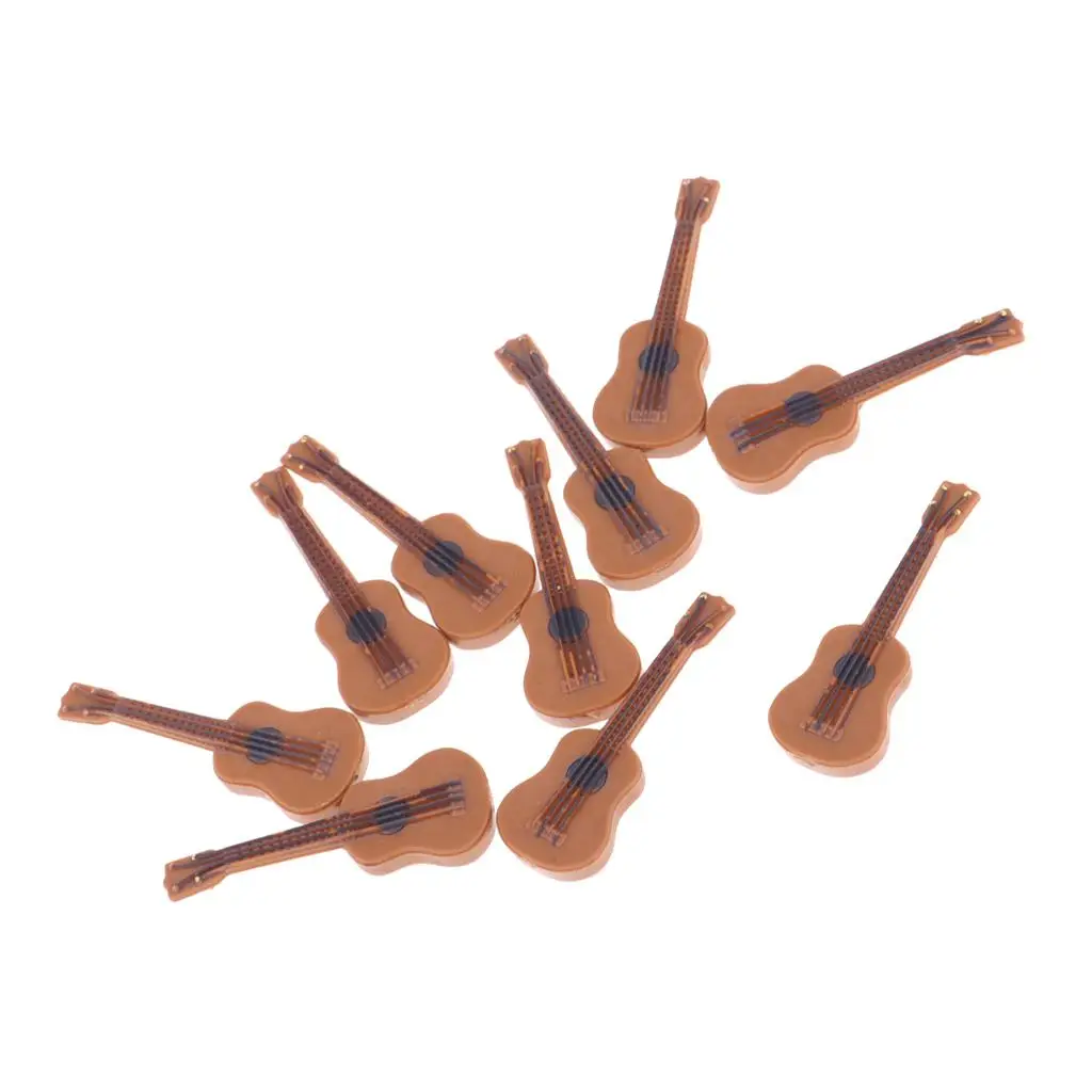 Miniature Guitar Toy Accessory Dollhouse Furniture 1 12 Scale Decor for Miniature Dollhouse Accessories