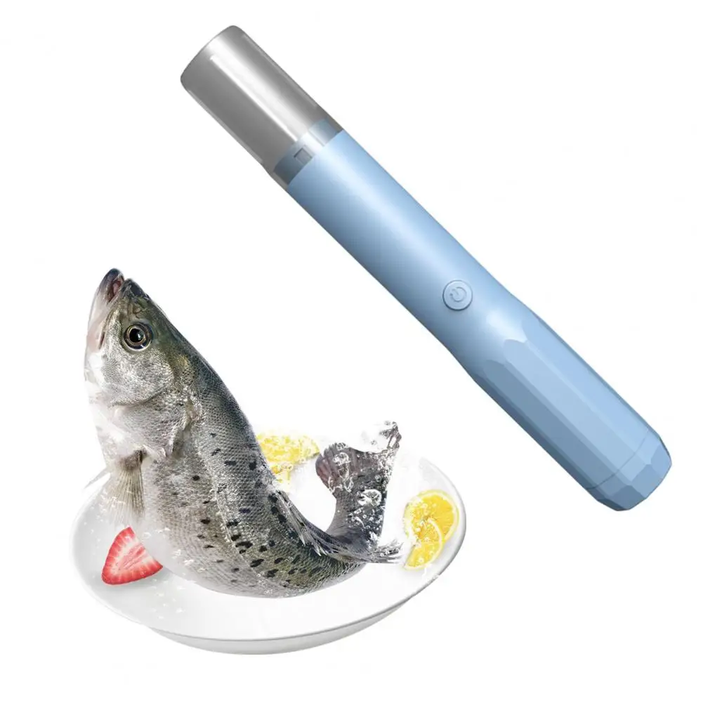 Battery-powered Fish Scaler Cordless Electric Fish Scaler Remover with Rechargeable Battery Waterproof Design for Kitchen