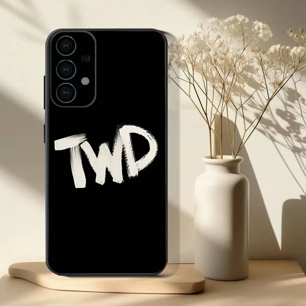 Etui na telefon Samsung S 25,24,23,22,30,21,10,9, Ultra, Plus, Lite, FE, 4,5 G z motywem serialu The Walking Dead, miękkie, czarne.