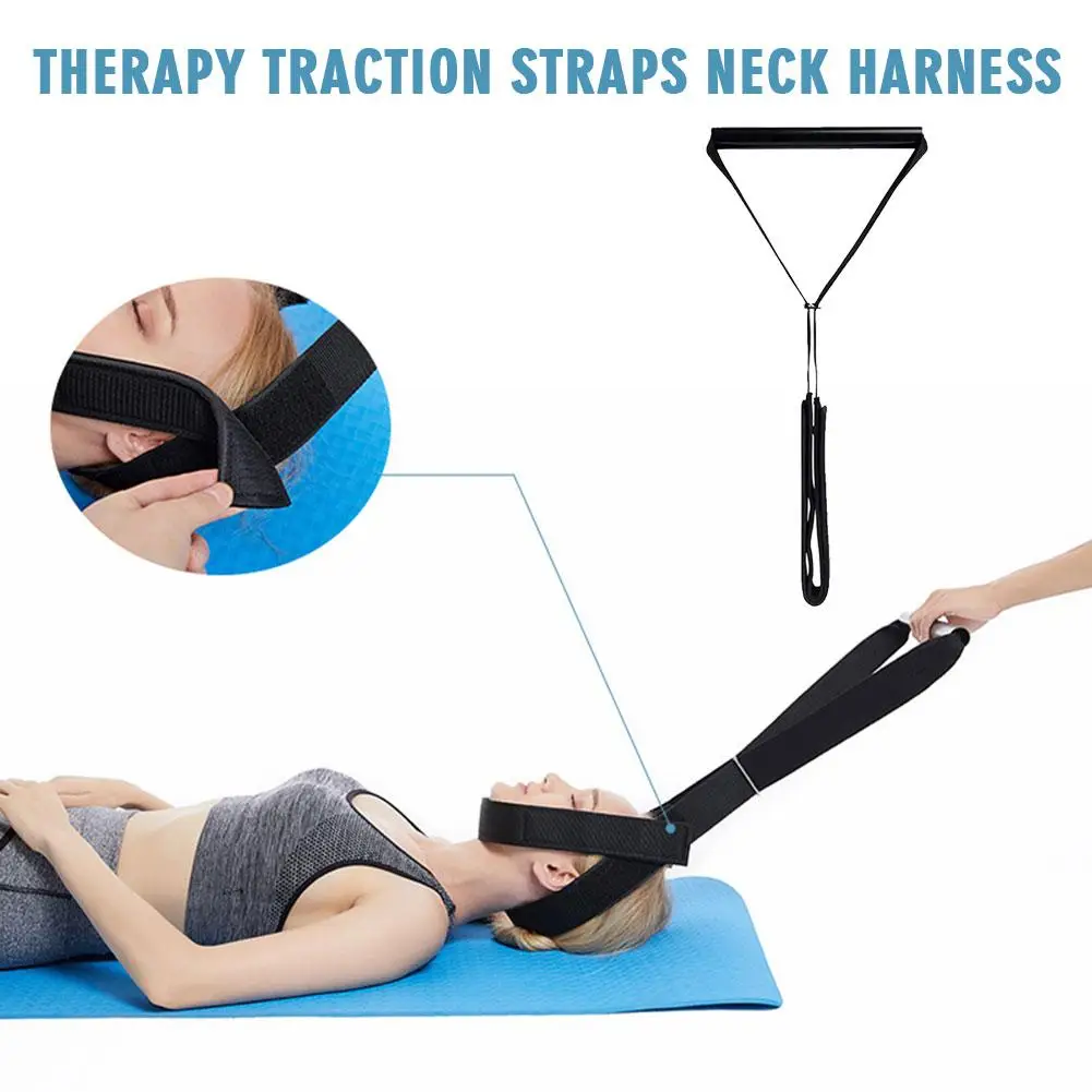 

Therapy Traction Straps Neck Harness Cervical Massage Tool Correction Belt Stretching Care Support Relaxation O2p4