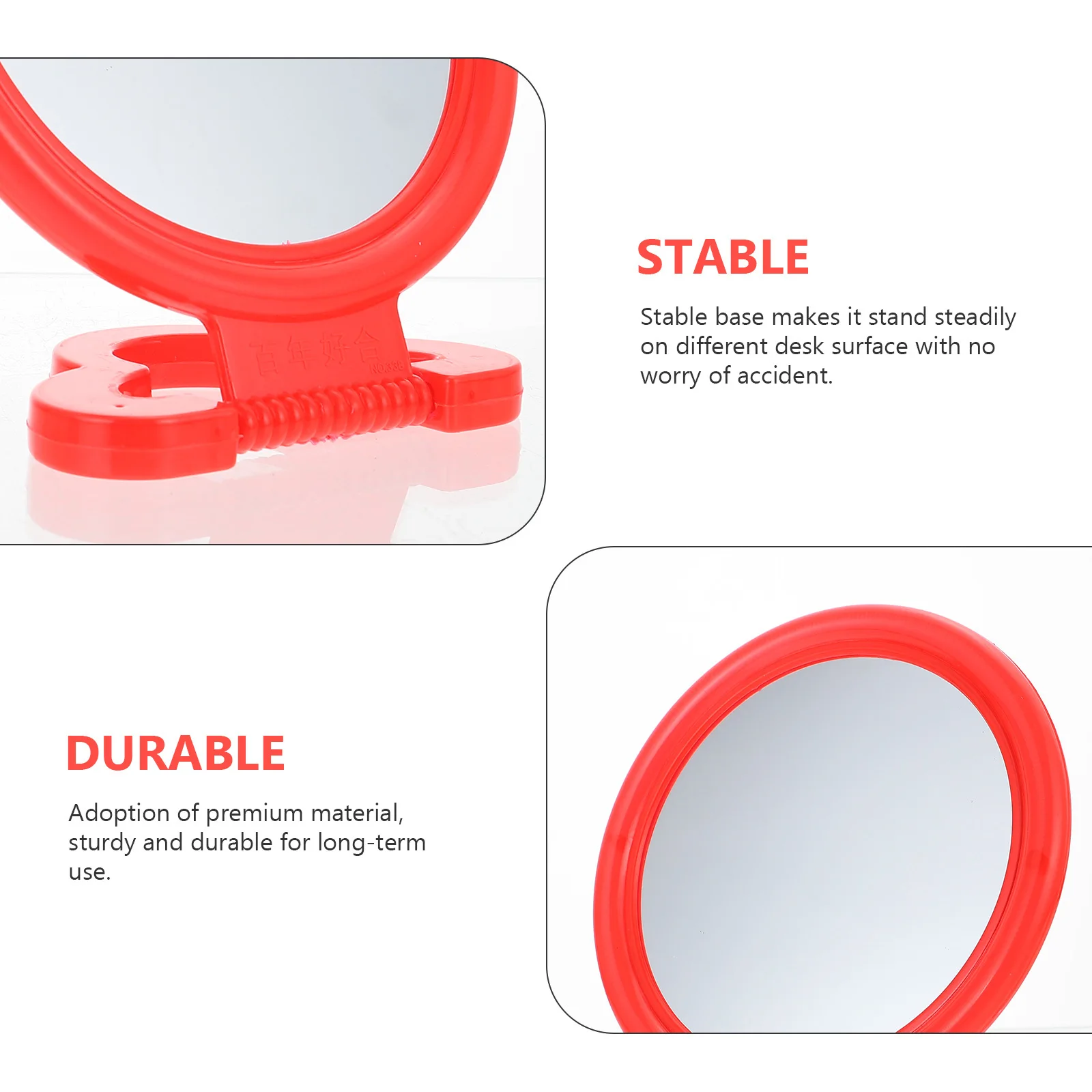 Make up Mirror Table Desk Tabletop Decorative Makeup Retro Vanity Personal Mirrors