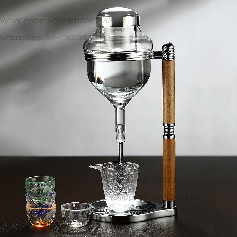 Dispensador de vino estilo japonés, gotero de vino frío y helado, enfriador de vino, decantador de vino