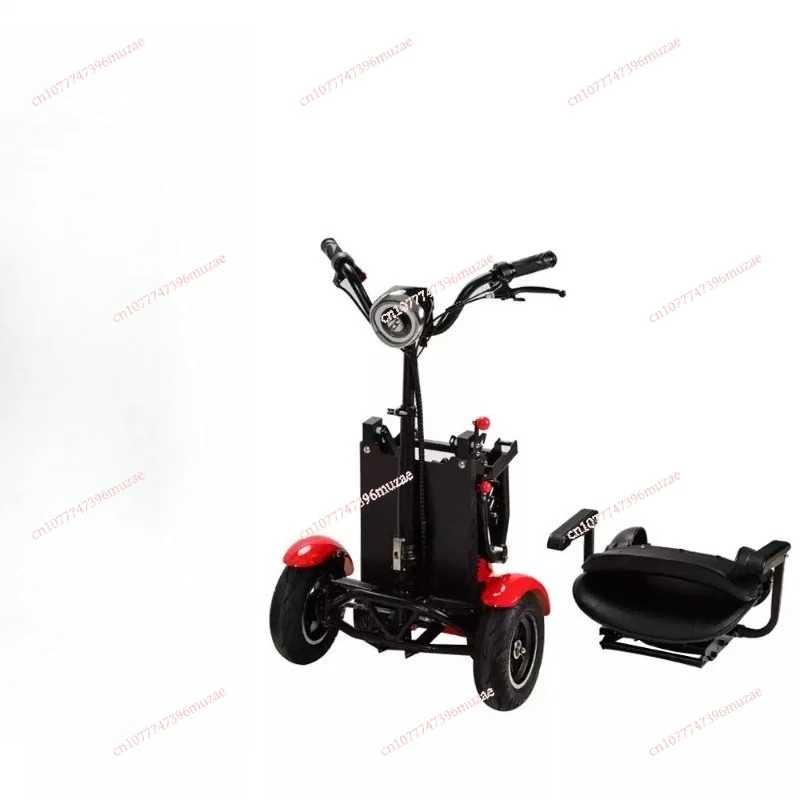 

Новая 4-колесная складная тележка для гольфа с толстыми шинами для взрослых, электрический мобильный скутер, инвалидные коляски для пожилых людей