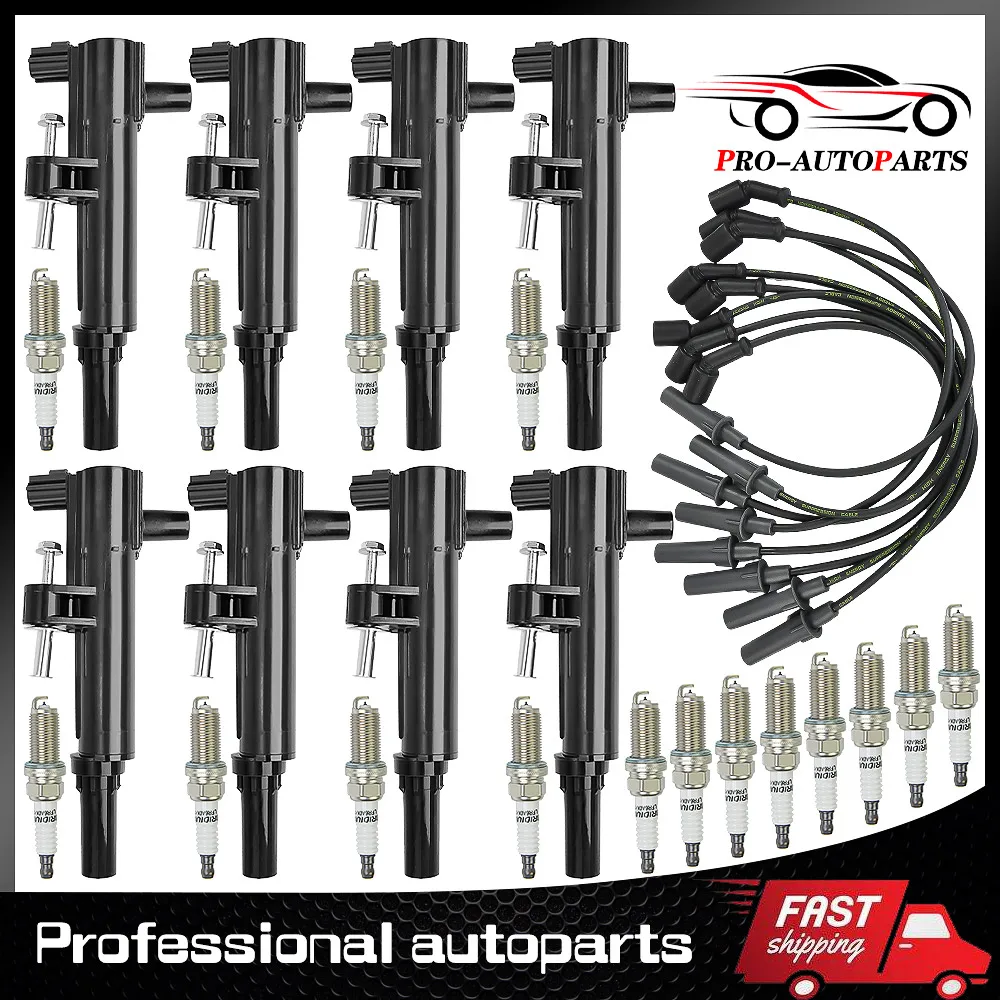 

Set Ignition Coil & Wireset & spark Plugs For Chrysler Dodge Jeep 4.7L UF601