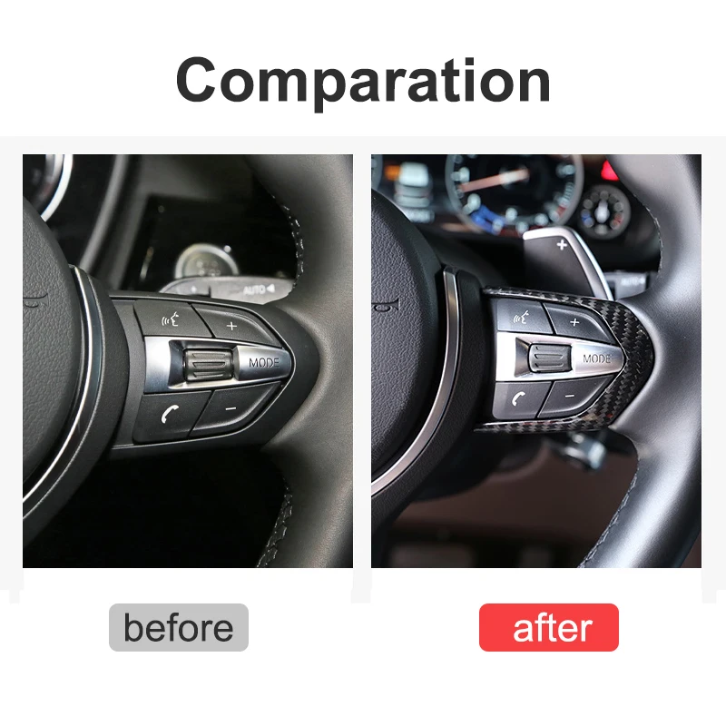 For BMW X1 X2 X3 X4 X5 X6 X7 E30 E38 E39 E46 E60 E90 E70 E83 F30 F32 Car Steering Wheel Cover Sticker Modification Accessories