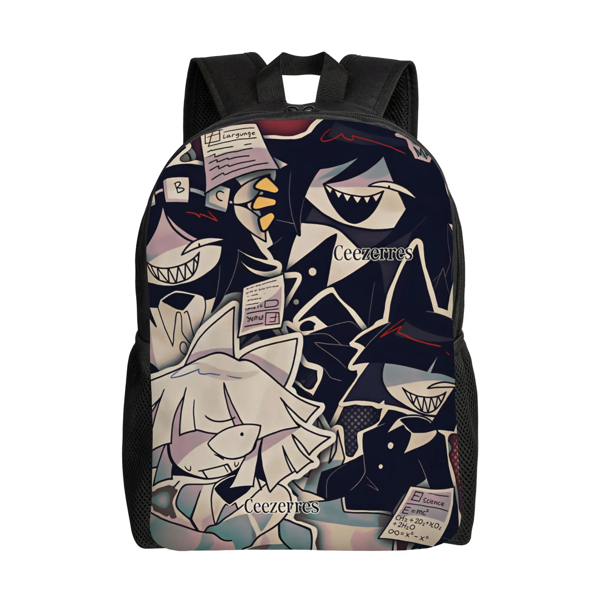 Fundamental Paper Education Backpack  Unisex Polyester Sport Backpacks Big Funny School Bags Rucksack