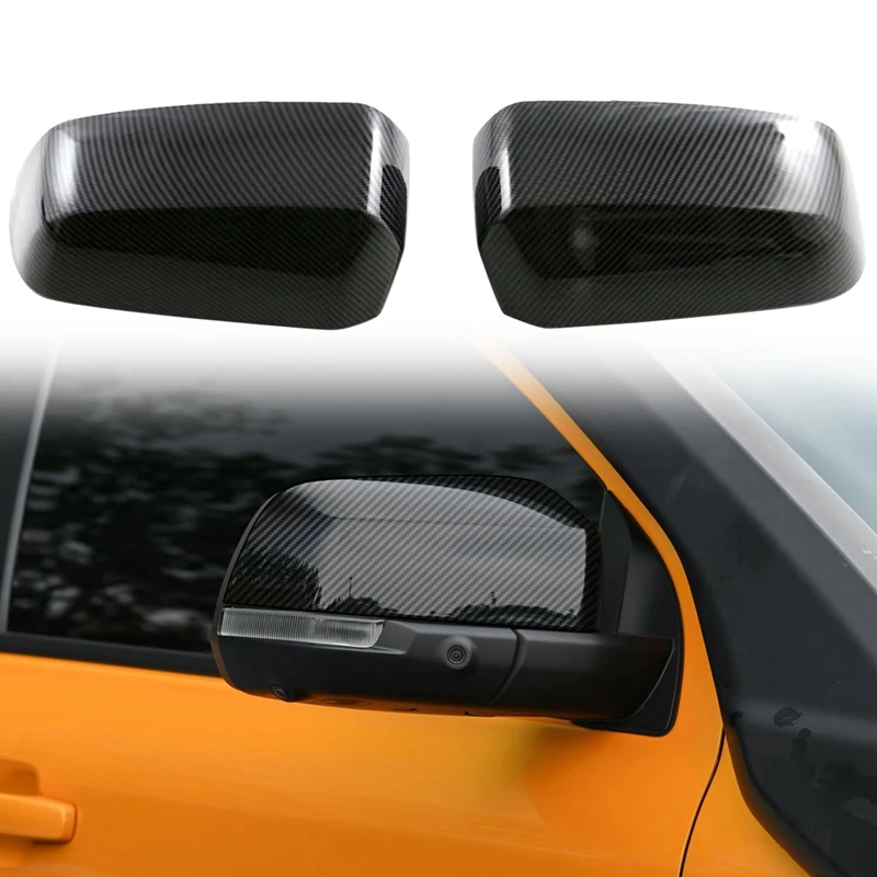 Rearview Mirror Cover Trim For Ford Ranger 2023 2024 Side Door Mirror Cover Trim Accessories